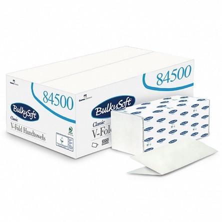 BulkySoft Ręcznik papierowy składany V 4000 szt Classic biały celuloza