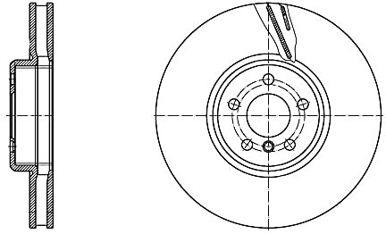 Febi bilstein bilstein 171456 tarcza hamulcowa, 1 sztuka 171456