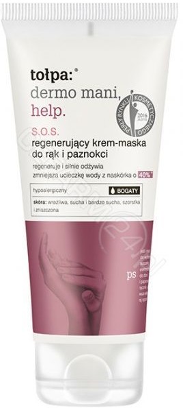 Tołpa () Tołpa dermo mani help SOS regenerujący maska - krem do rą