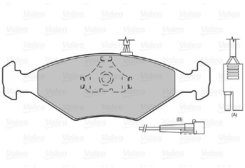 VALEO klocki hamulcowe 598423 598423