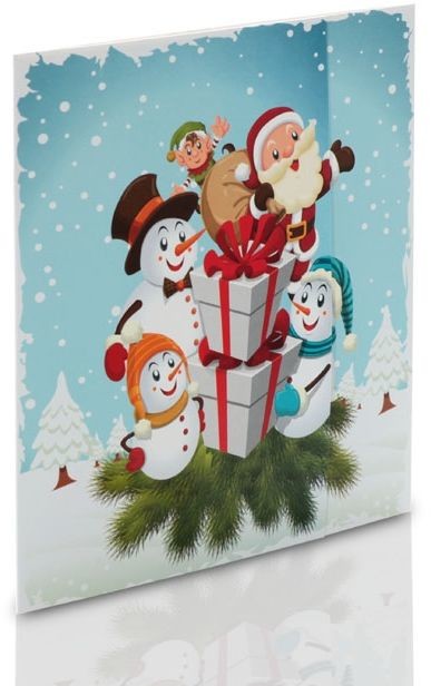 Mini-Album bałwanki zestaw: 2 zdjęcia 15x21 + zakładka