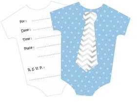 Go Zaproszenia różowe Little Boy 6 szt PF-ZKLB