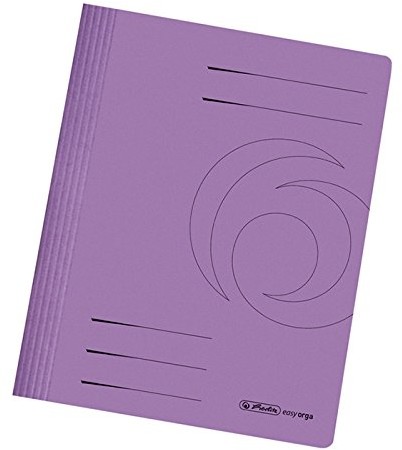 Herlitz easy Orga skoroszyt papierowy, 240 g, różne kolory, fioletowy 11036944