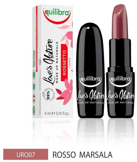 EQUILIBRA Loves Nature pomadka do ust 07 Red Marsala 4ml
