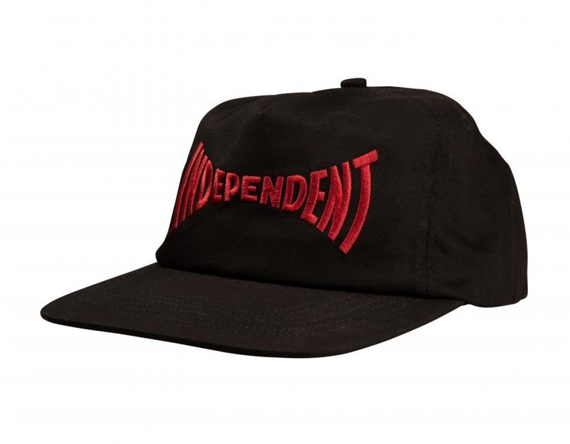 Independent czapka z daszkiem Spanning Snapback Black BLACK)