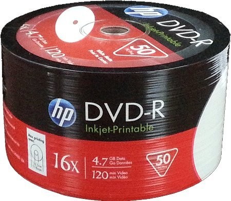 HP DVD-R 16 X Speed 4,7 GB Printable półfabrykaty 50er Spindel DVD firmy DME00070WIP