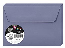 Clairefontaine Pollen 5296C opakowanie z 20 kopertami (w formacie C6, 114 x 162 mm, 120 g) nie zapominajcie 5296C