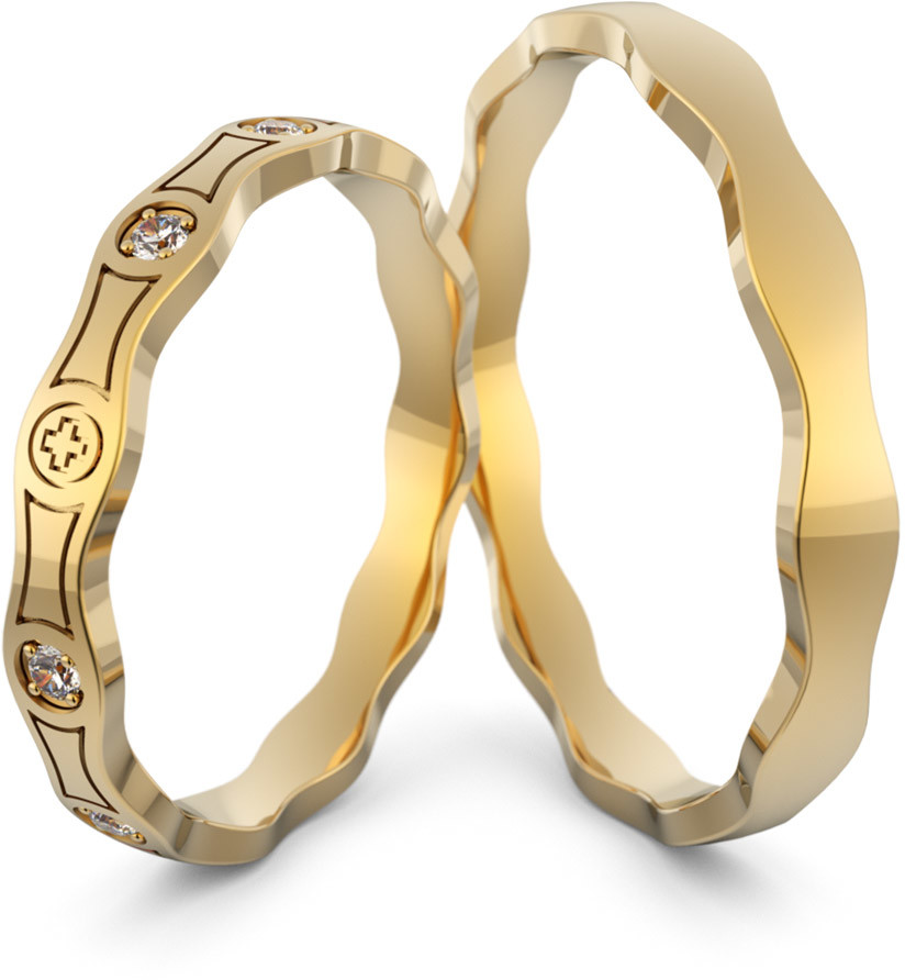 Eminence Obrączki ślubne różaniec - Au-1095 Au-1095-6