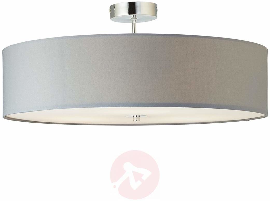 Brilliant Lampa sufitowa Andria z kloszem z tkaniny