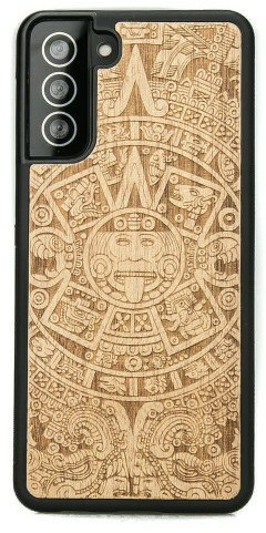 Bewood Drewniane etui Samsung Galaxy S21 FE Kalendarz Aztecki Aniegre BWD09128