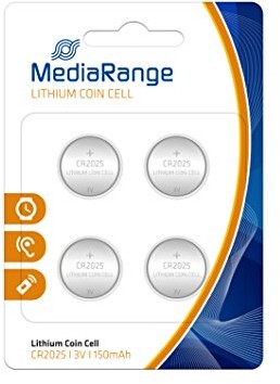 MediaRange MRBAT131 ogniwo guzikowe Blister lithim CR2025 zestaw (3 V, 4 szt.) MRBAT 131