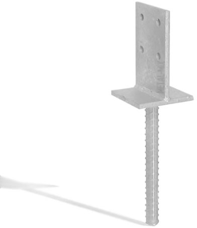 PSW90 Podstawa Słupa Wpuszczana Do Wmurowania 90mm
