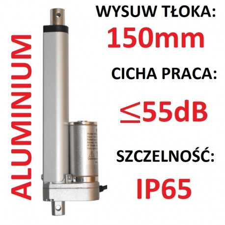 Inny SIŁOWNIK ELEKTRYCZNY 12V SILNIK LINIOWY 150mm 1000