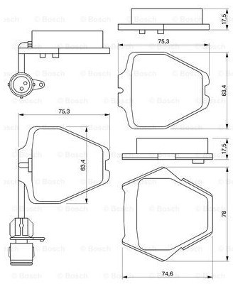 Bosch Klocki hamulcowe 0 986 424 689