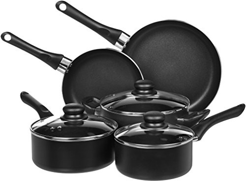 AmazonBasics 8-Piece NON-Stick Cookware zestaw LFFP16023