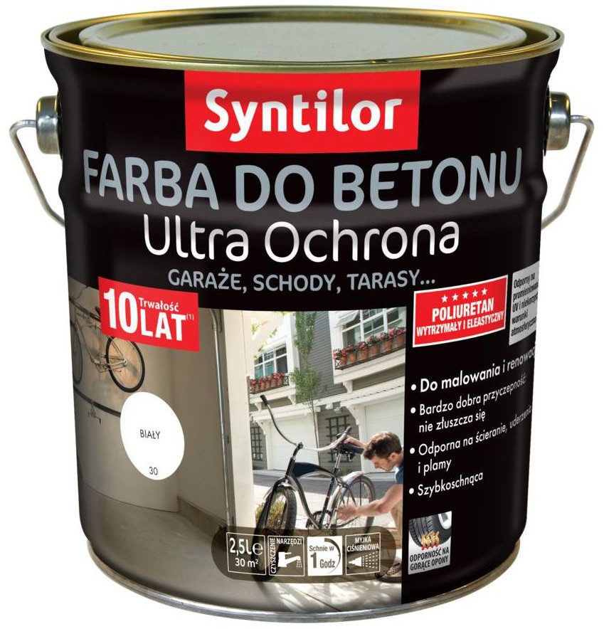 Syntilor Farba do betonu ULTRA OCHRONA 2.5 l Biały