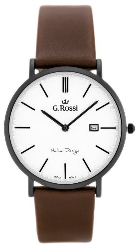 Stylion Zegarek na pasku G. ROSSI - 10853A - SLIM (zg184i) 11374