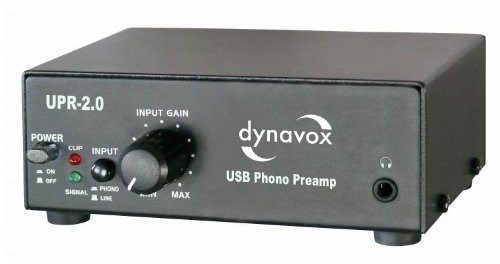 DynaVox Dynavox przedwzmacniacz fonograficzny z USB/UPR-2.0 Czarny 4250019107344