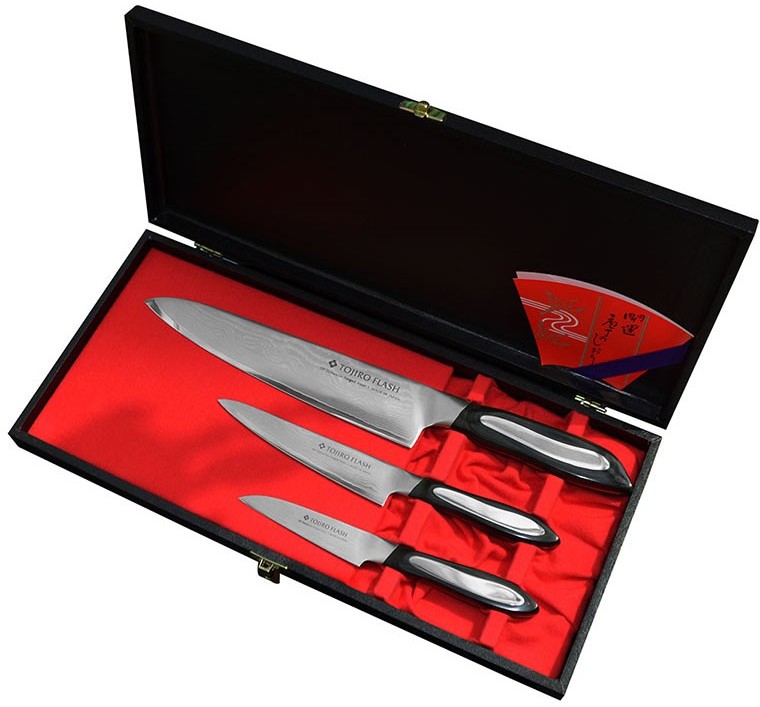Tojiro Flash Zestaw 3 noży PA90+PA130+CH210 HK-FF-GIFTSET-A