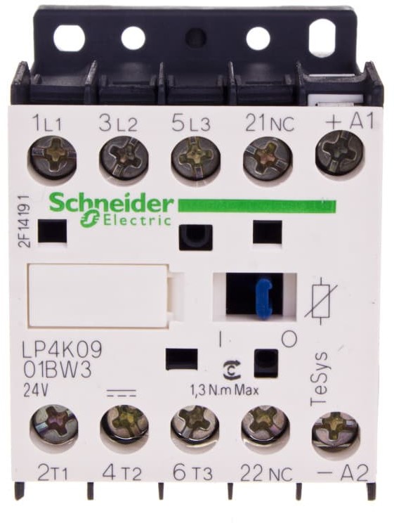 Schneider Electric Stycznik mocy 9A 3P 24V DC 0Z 1R LP4K0901BW3