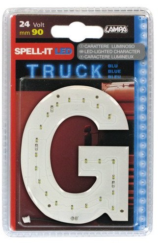 Unbekannt Lampa, Spell-IT LED, 90 MM, 24 V, G, turkusowy 98771
