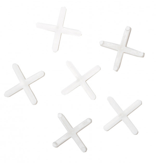 Mega 61365 Krzyżyki dystansowe do glazury 5.0 mm, 100 sztuk, Mega 61365