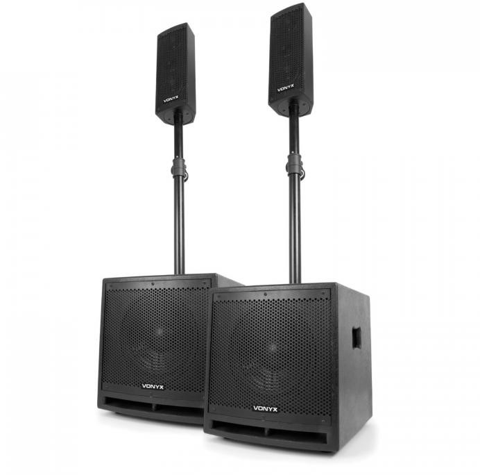 Vonyx Vonyx VX1000BT Zestaw aktywnych głośników 2.2 1000W subwoofer 10" 170.104