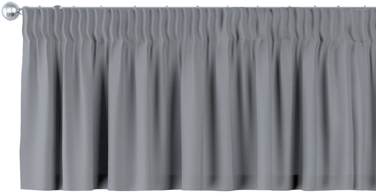 Dekoria Lambrekin na taśmie marszczącej Slade Grey szary) 390 × 40 cm Cotton Panama 397-702-07