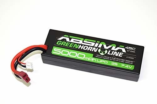 Absima Absima 4140009 4140009-Absima Car/RC Auto LiPo Stick akumulator 7.4V-45C 5000 Hardcase (T-Plug), wielokolorowy 4140009