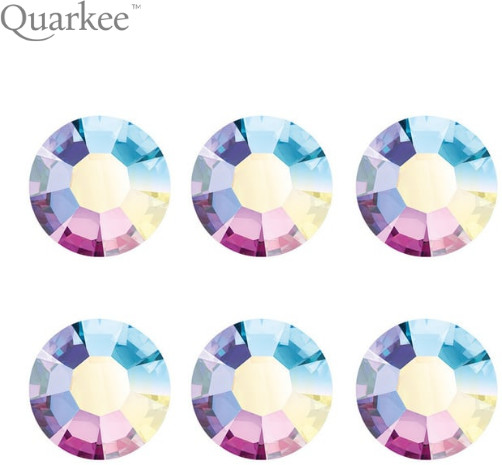 Quarkee Quarkee Crystal Clear Aurora Borealis 2,4mm / 6szt.