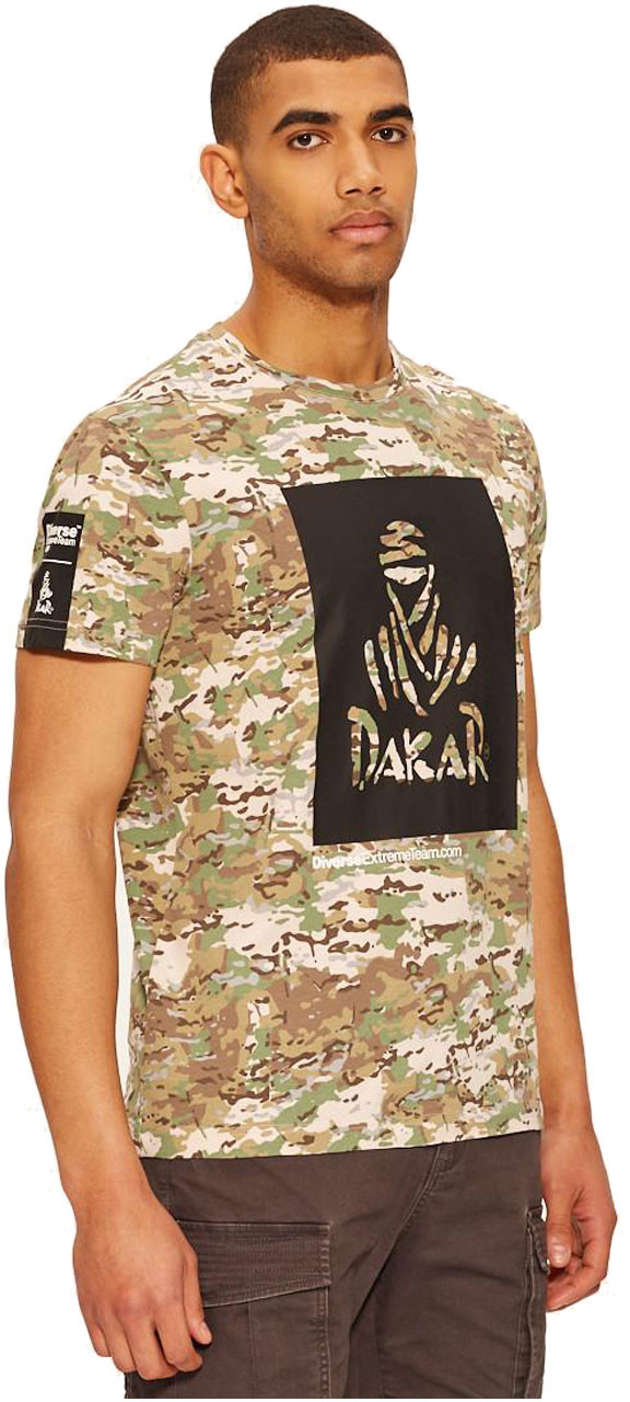 DAKAR Collection Koszulka t-shirt męska Dakar DKR V 0722 beige 10039186001