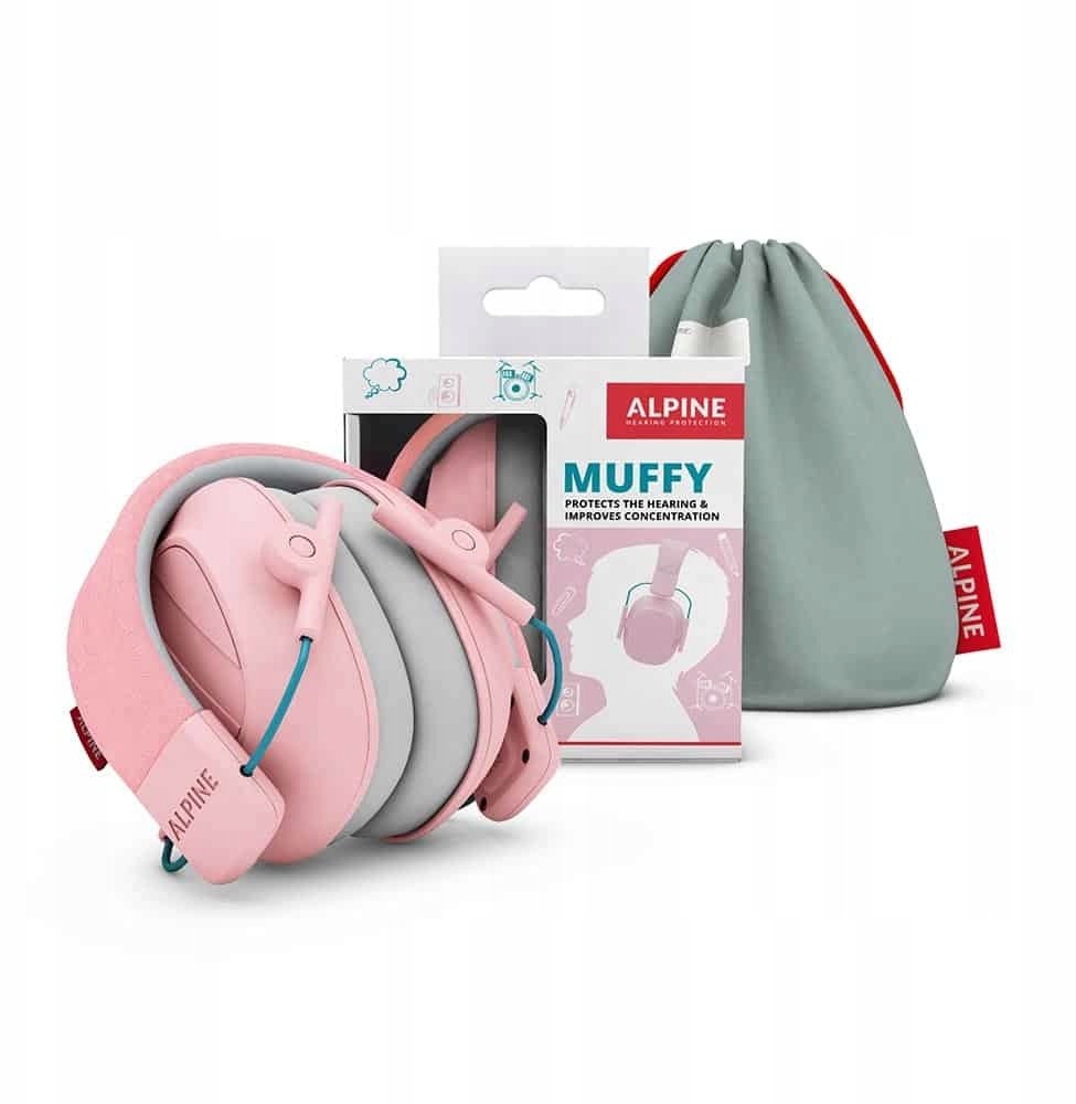 Ochronniki słuchu dla dzieci Alpine Muffy Pink 5+