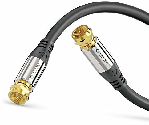 Sonero sonero Kabel antenowy satelitarny Premium/kabel koncentryczny, 1,50 m, czarny S-SC000-015