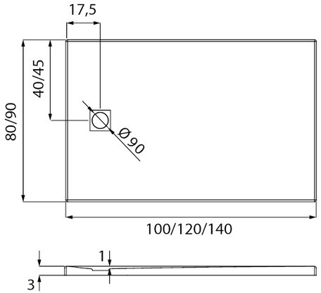 New Trendy MORI 100x80 biały B-0432