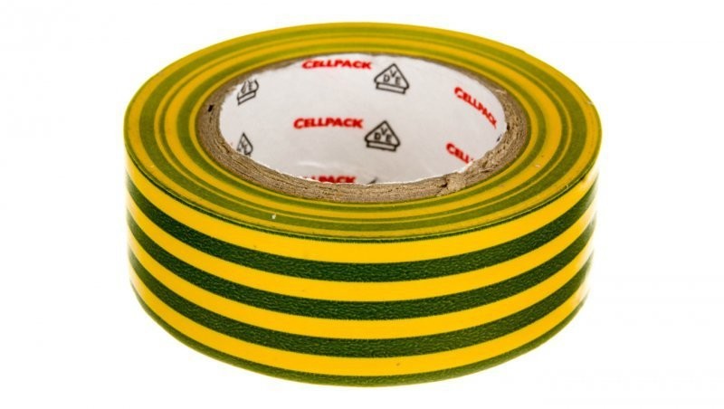 CellPack Taśma izolacyjna 128 0.15-19-10 PVC/zółto-zielona 145808