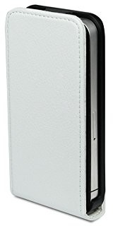 Moxie CoqueDiscount Trendy etui ochronne do iPhone 4/4S, skóra, białe TRENDIP4WHITE