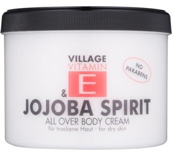 Village Vitamin E Jojoba Spirit krem do ciała bez parabenów 500 ml