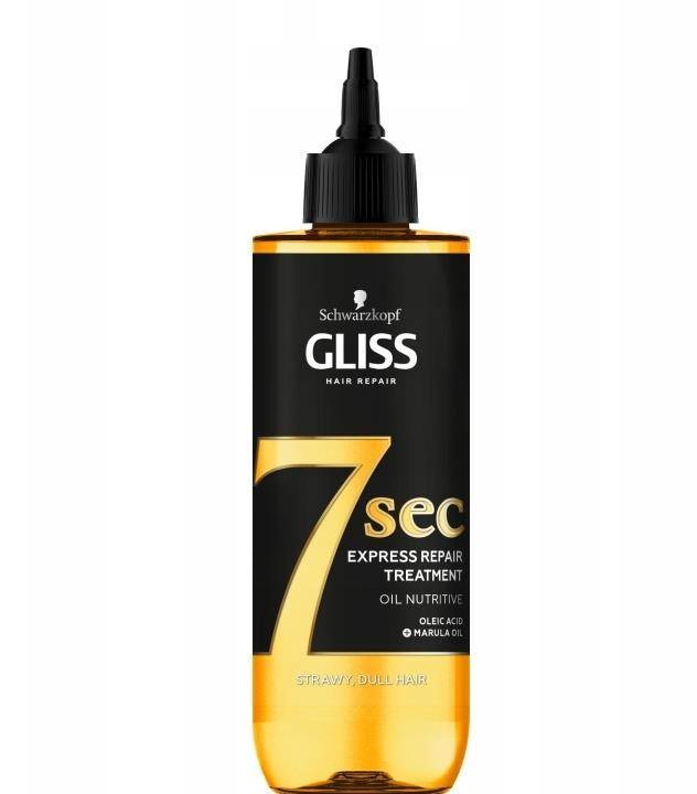 Gliss Gliss 7sec Express Repair Treatment Oil Nutritive 200ml 99644-uniw
