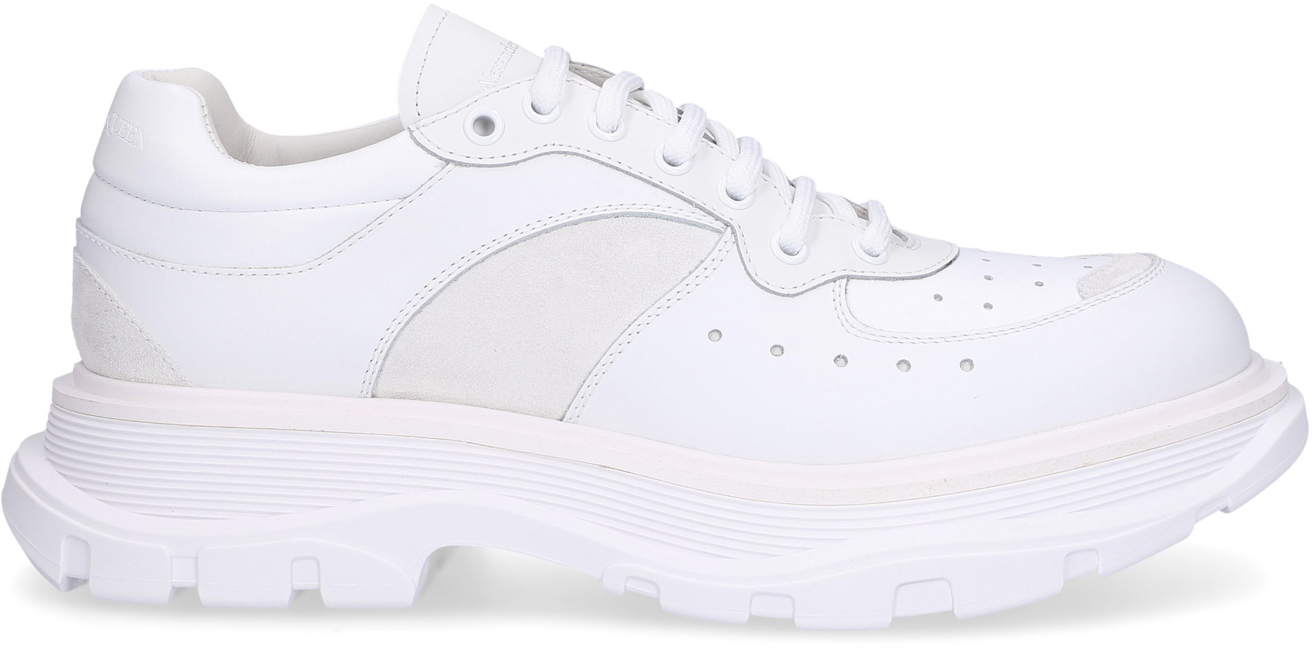 Alexander McQueen Alexander McQueen Trampki niskie WHRH5 skóra cielęca skóra nubuk