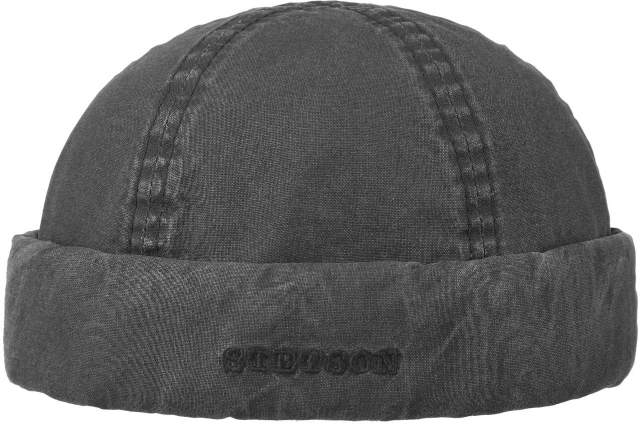 Czapka Dokerka Delave Organic Cotton by Stetson, czarny, XXL (62-63 cm)