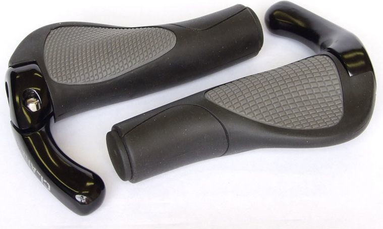CLARKS Chwyty kierownicy CE311 LOCK-ON ergonomiczne odpinane końcówki czarne CLA-CE-311