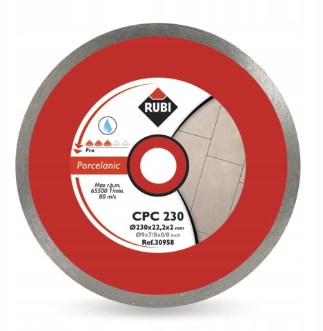 RUBI Cpc 230 Pro Tarcza Diamentowa otwór 22,2-25,4