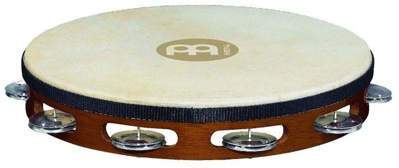 Meinl Percussion meinl Percussion taha-średnica od Headed Wood Tambourine z aluminiową zacisków (1-rzędowy), 25,40 cm (10 cali) TAH1AAB