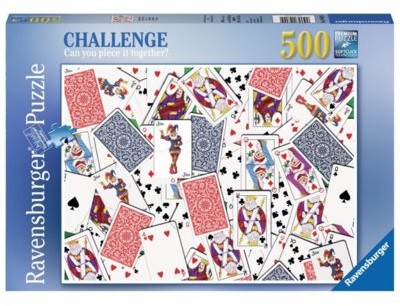 Ravensburger Puzzle 500 elementów Przetasowane karty