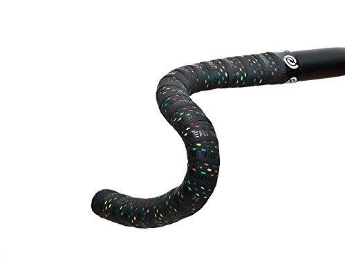 Bike Ribbon Color Drops Double Layer Bar Tape, Black/multicolor, XL DR00