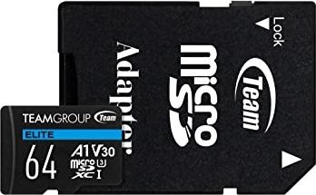 Team Group Elite MicroSD 64GB UHS-I/U3 V30 TEAUSDX64GIV30A103 TEAUSDX64GIV30A103