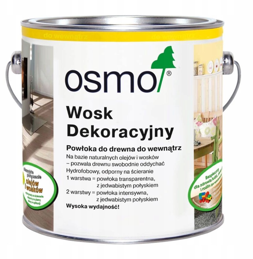 Osmo 3132 Wosk dekoracyjny 0,75L Irchowo Szary