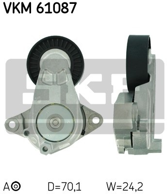 SKF Rolka napinacza paska klinowego wielorowkowego SKF VKM 61087