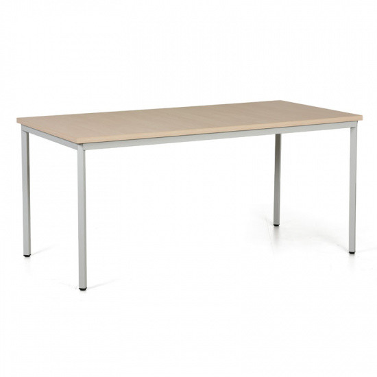 B2B Partner Stół do jadalni TRIVIA, jasnoszara konstrukcja, 1600 x 800 mm, brzoza 555432