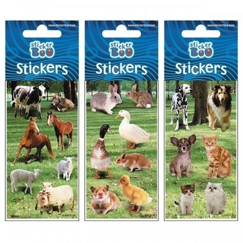 Sticker Boo Naklejki Sticker BOO silver zwierzęta mix